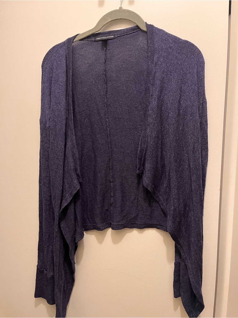 American Eagle Outfitters Open-Front Cardigan - Navy